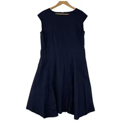 UNTITLED アンタイトル ノースリーブワンピース size42/ネイビー