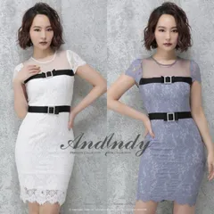 ２カラー  [OK1941-WB-1905] 【ANDY/アンディ】シースルー/ フラワーレース/ タイト/ミニドレス /キャバドレス/ ナイトドレス