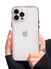 saymi's 高クリア おしゃれ 韓国 iPhone14 ケース ドット加工無し iPhoneを綺麗に魅せる シンプル クリスタルクリア 透明美 (iPhone14)