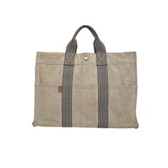 HERMES(エルメス) トートバッグ ニューフールトゥトートMM アイボリー×黒