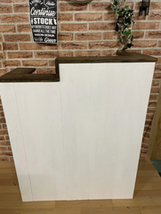 天然木 キッチンカウンター レジカウンター カフェカウンター 受付カウンター 職人手作り 一点物 幅90cm×高さ105cm×奥行き38cm 無垢材
