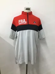 Le coq sportif ルコックスポルティフ 半袖ハーフジップシャツ LLsize