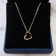 Me on…K10WG ダイヤモンド ダブルハート ネックレス | Mercari