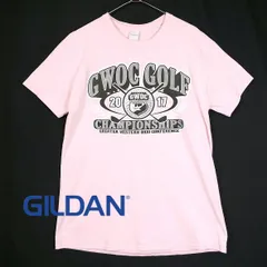 【大判プリント】GILDAN CWOC GREATER WESTERN OHIO CONFERENCE 2017 カレッジロゴ 半袖Tシャツ Mサイズ ピンク コットン100%【湘南倉庫】US古着 カラーTシャツ　12390212