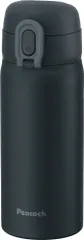 【人気商品】魔法瓶 ワンタッチマグボトル チャコールグレー 保冷 保温 AKT-35 350ml 水筒 HCH ピーコック ピーコック魔法瓶工業(The-peacock)