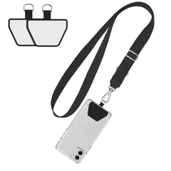 ショルダーストラップ 着脱簡単 斜め掛け 長さ調整可能 全機種対応 首から下げる 紛失/落下防止 首掛けストラップ iphone 携帯ストラップ など適応 ネックストラップ ストラップホルダー スマホストラップ 2枚 [Doormoon]