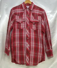 LEVI’S リーバイス ウエスタンシャツ フランネルチェックシャツ 60sサドルマン復刻 61506-70 サイズM レッド