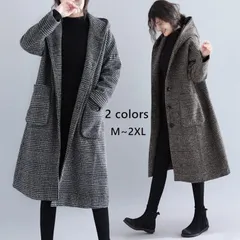 コート チェック柄 ロングコート コクーンコート フード付き 秋冬 ファーコート ダッフルコート チェスターコート ロング ジャケット アウター レディース 大人 上品 大きいサイズ 長袖 きれいめ xzxiaoyun27