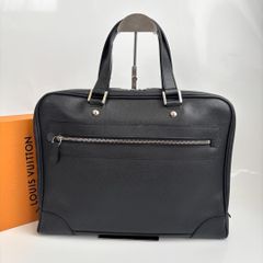 良品 ダンヒル ビジネスバッグ ブリーフケース 2層式 レザー A4収納可 黒 ダンヒル ビジネスバッグ ブリーフケース レザー ブラック 型