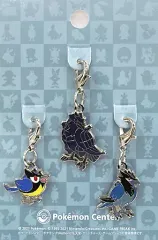 【中古】雑貨 821.ココガラ＆822.アオガラス＆823.アーマーガア 全国ずかんメタルチャーム(3個セット) 「ポケットモンスター」 ポケモンセンター限定