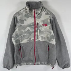 古着 ザ・ノースフェイス THE NORTH FACE フルジップフリースジャケット デナリ ツートン ポーラテック M  グレー カモフラージュ（迷彩） レディース