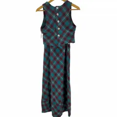 ツモリチサト TSUMORI CHISATO OLD ウールセットアップ チェックマキシスカート レディース JPN：M のサムネイル