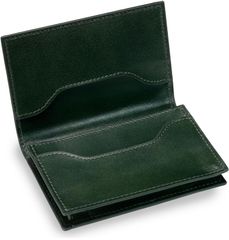 【数量限定】メンズ 本革 【アウトレット】 名刺入れ 取り出しやすい幅広タイプ 大容量 [Palmolange] (グリーンアウトレット)
