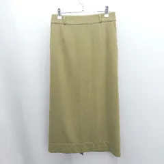 ◇ Θ GALLARDAGALANTE NAVY ストレッチ ロング タイト スカート サイズ縦M 横M- カーキ レディース E  【1504240001296】