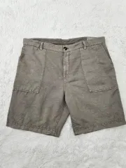ブルネロクチネリ リネンコットン2タックショートパンツ size50 ブルネロクチネリ リネンコットン2タックショートパンツ size50
