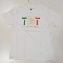 JK24010【訳アリ品】(Lサイズ) ザ・マネーチーム Tシャツ TMT MEXICO 白ベース×メキシコ国旗 フロイド・メイウェザー ボクシング メンズ ホワイト プリント