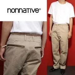 【希少デザイン】nonnative ジップ＆ステッチ デザイン ワークパンツのサムネイル