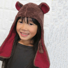 【帽子 　キッズ　キャップ　秋冬】クマちゃんキャップ  52~54cm     Kid's　子供