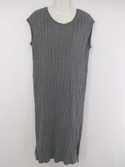 ◇ URBAN RESEARCH ITEMS リブニット ノースリーブ 膝下丈 ワンピース サイズF グレー系 レディース P  【中古】 【1211080009169】