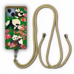 [iPhone14] iPhoneSE 第2世代 第3世代 ケース スマホショルダー スマホケース アイフォン15 14 13 12 スマホケース 背面保護 カバー 動物 アニマル柄 斜め掛け サクラパンダ