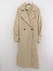 ◇ ◎ archives アルシーヴ ベルト付 プリーツ 長袖 トレンチ コート ベージュ レディース P  【中古】 【1209220003351】のサムネイル