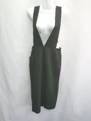 ◇ Θ green label relaxing UNITED ARROWS ジャンパースカート サロペットスカート サイズ38 ブラック レディース E  【1412260014564】