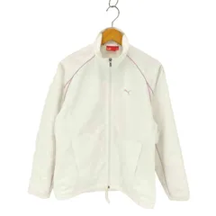 プーマ PUMA ロゴ刺繍 ポリ ジップアップ ジャケット レディース import：L 