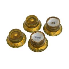 YJB PARTS コントロールノブ Greeny style Relic Vintage Gold ミリ規格 4pcs/set