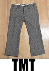 新品 TMT classic 千鳥格子柄 ウールパンツ L TPT-F11CL03 ゴルフ