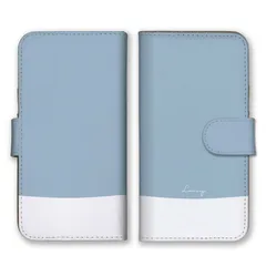 Galaxy Feel2 SC-02L ケース 手帳型 ギャラクシーフィール2 スマホケース 携帯ケース バイカラー エレガント おしゃれ 韓国 くすみカラー ピンク ブルー シンプル 大人女子 カラー06