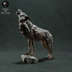Animal Den Miniatures | Iberian Wolf Howl 1/35 | 3Dプリント ミニチュア