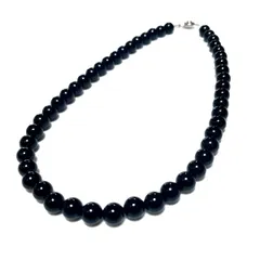 ８ミリ ブラック オニキス 数珠 ネックレス パワーストーン 天然石