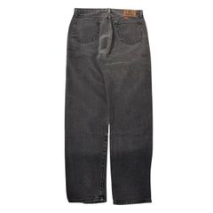 W33 L32 90s USA製 Wrangler デニムパンツ ブラック フェード 色落ち レギュラーフィット ジッパーフライ