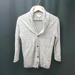 ◇ beauty&youth ニット セーター フロントボタン 前開き 羽織もの 長袖 カーディガン サイズS グレー レディース E  【1309250023791】