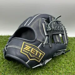 ZETT 硬式内野手用グローブ 黒 未使用 硬式内野手用グローブ ZETT プロ野球選手使用