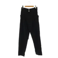 ダブルスタンダードクロージング ダブスタ DOUBLE STANDARD CLOTHING 二浴染めテーパードパンツ 38 ブラック /ES ■OS