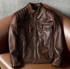 未使用級○ コーチ レザージャケット ライダース 牛革 カウレザー 
