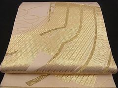 平和屋野田店■佐賀錦　六通柄袋帯　王朝几帳文　純金箔24k　金糸　逸品　n-ea0186