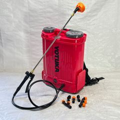 【未使用】【展示品】 電動噴霧器 背負い式 16L バッテリー式 ノズル6種付 かき混ぜ機能付き レッド YS-EFULB16L 【869-1】