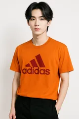 Tシャツ　アディダス　adidas 　オレンジ　Sサイズ　※Used