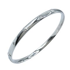 ハリーウィンストン HARRY WINSTON HWロゴ７Pダイヤバングル K18WG ジュエリー