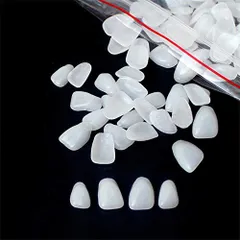 Angzhili ベニアの歯 歯科材料 歯のホワイトニング 歯科用品 超薄型 歯科用 樹脂 美容歯の保護 上の歯 A1/A2 (A1)