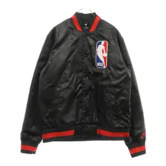 NIKE SB (ナイキエスビー) NBA BOMBER JACKET ロゴ刺繍 ボンバージャケット スタジャン ブルゾン ブラック AH3393-010