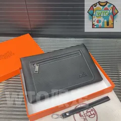 [本日WTO] エルメス メンズ レザー ハンドバッグ & カードケース マルチファンクション ギフトボックス付き [本日WTO|新品未使用品]-WTO輸入1-EAP84