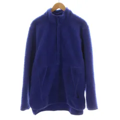 ナイキ NIKE 21AW YOGA FLEECE JKT JACKET フリースジャケット ボア ハーフボタン スタンドカラー アウター M 青 ブルー DD2183-430 /FQのサムネイル