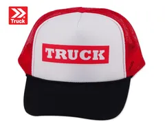 TRUCK BRAND【トラックブランド】MAKER #J4 BLACK/WHITE/RED メッシュキャップ ブラック/ホワイト/レッド 14297