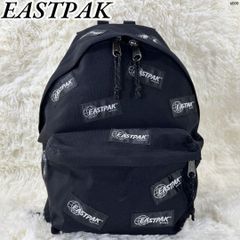 希少 EASTPAK 雷模様 リュック 総柄 ブラック ホワイト グレー - メルカリ
