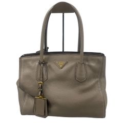 PRADA プラダ 品番 BN2829 2E70 VITELLO GRAIN 2WAY トートバッグ 牛革(カーフスキン)  グレー 正規品 / 36595
