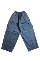 P.O.S - Destroy Baggy Denim Pants ダメージ デニムパンツ