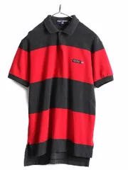 【お得なクーポン配布中!】 90s ポロスポーツ ラルフローレン ボーダー 半袖 ポロシャツ M 2トーン